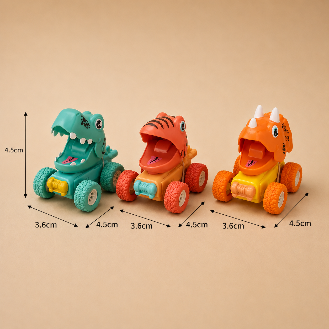 DinoTruck | Push-And-Go-Monstertrucks 3er-Set