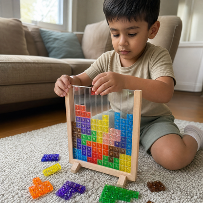 FrameMind | 3D-Klotzpuzzle Für Kinder Mit Holzrahmen