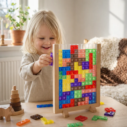 FrameMind | 3D-Klotzpuzzle Für Kinder Mit Holzrahmen