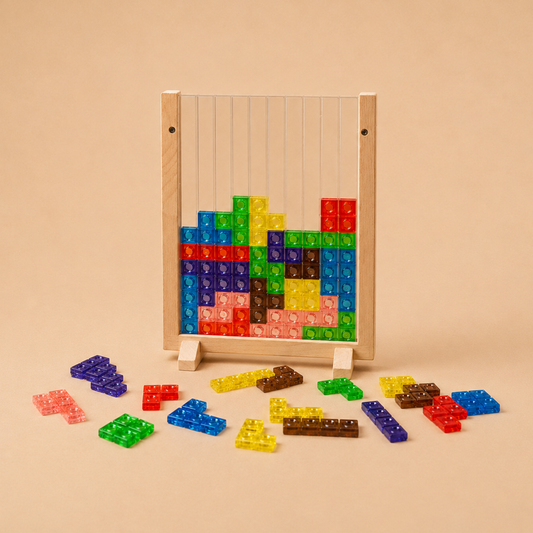FrameMind | 3D-Klotzpuzzle Für Kinder Mit Holzrahmen